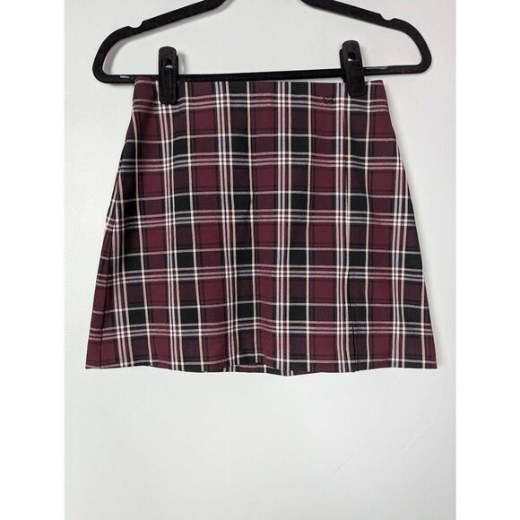 Sunday Best plaid A-line mini skirt size 0 - Picture 1 of 8